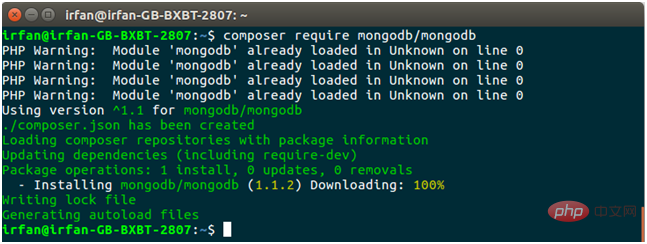 MongoDB Php mongodb connectivity 4