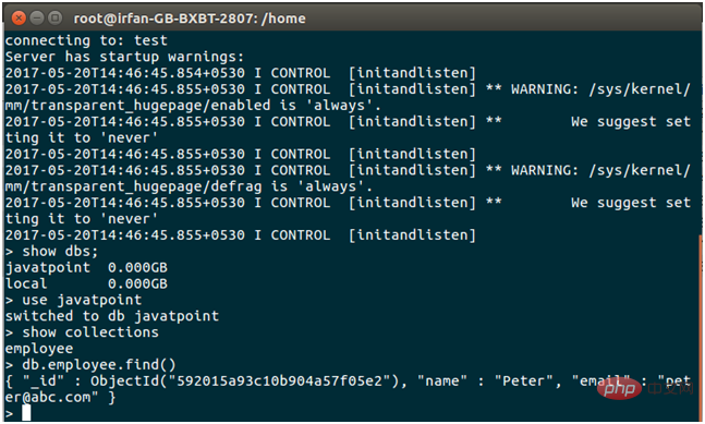 MongoDB Php mongodb connectivity 9