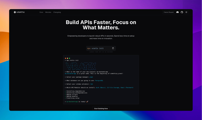 构建 Expressjs 后端服务应该很容易！