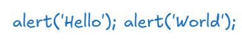 Js 位 – 分号;)