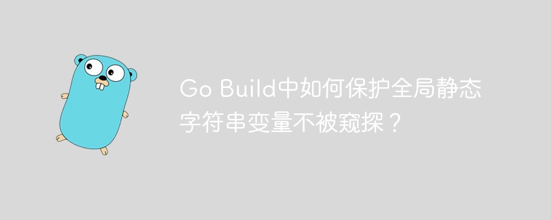 Go Build中如何保护全局静态字符串变量不被窥探？
