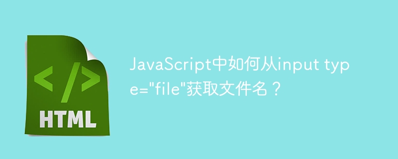 JavaScript中如何从input type=”file”获取文件名？