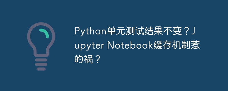 python单元测试结果不变？jupyter notebook缓存机制惹的祸？