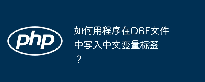 如何用程序在dbf文件中写入中文变量标签？