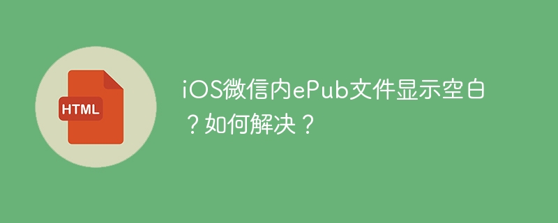 iOS微信内ePub文件显示空白？如何解决？