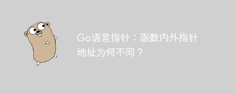 Go语言指针：函数内外指针地址为何不同？