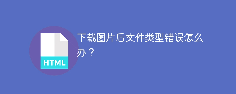 下载图片后文件类型错误怎么办？