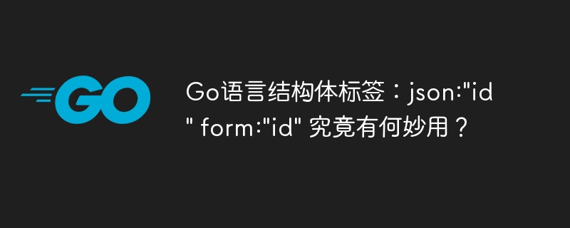 Go语言结构体标签：json:”id” form:”id” 究竟有何妙用？