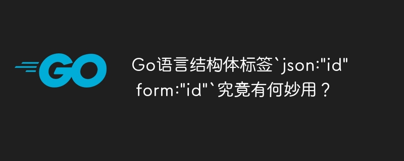 Go语言结构体标签`json:”id” form:”id”`究竟有何妙用？