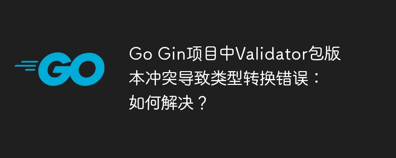 Go Gin项目中Validator包版本冲突导致类型转换错误：如何解决？