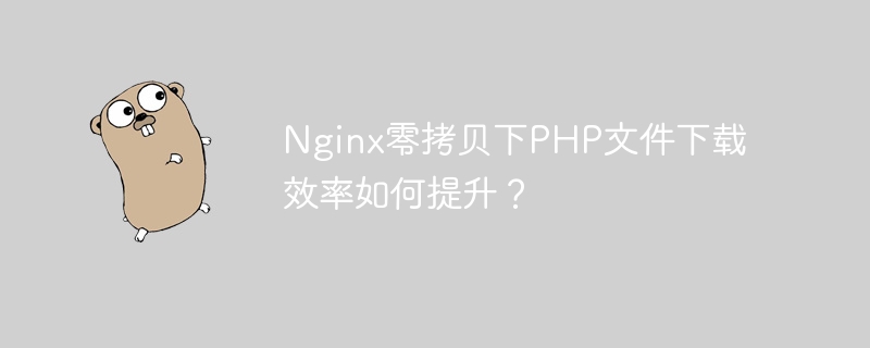 Nginx零拷贝下PHP文件下载效率如何提升？