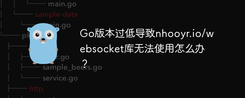Go版本过低导致nhooyr.io/websocket库无法使用怎么办？