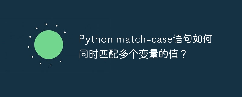 Python match-case语句如何同时匹配多个变量的值？