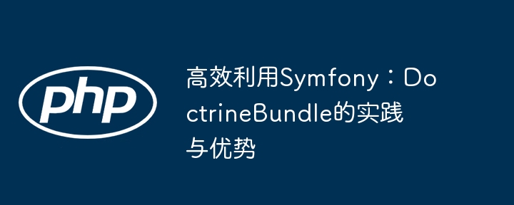 高效利用Symfony：DoctrineBundle的实践与优势