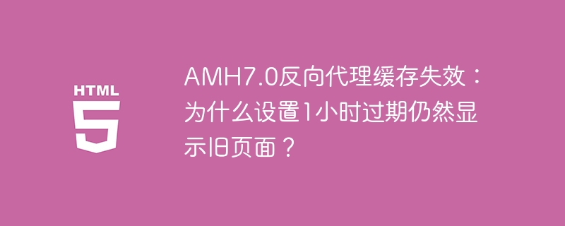 AMH7.0反向代理缓存失效：为什么设置1小时过期仍然显示旧页面？