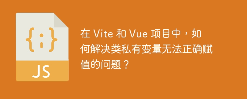 在 Vite 和 Vue 项目中，如何解决类私有变量无法正确赋值的问题？
