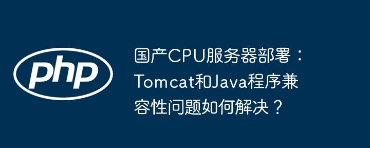 国产cpu服务器部署：tomcat和java程序兼容性问题如何解决？