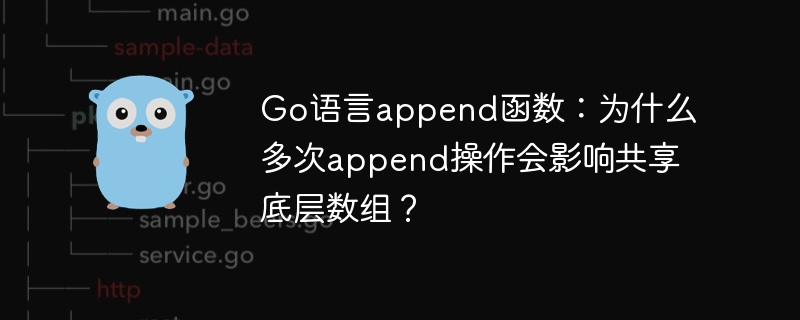 Go语言append函数：为什么多次append操作会影响共享底层数组？