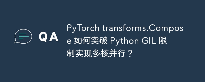 pytorch transforms.compose 如何突破 python gil 限制实现多核并行？