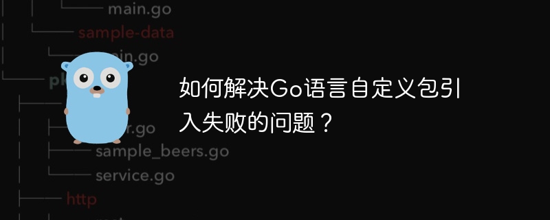 如何解决Go语言自定义包引入失败的问题？
