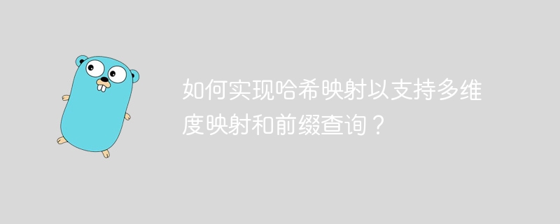 如何实现哈希映射以支持多维度映射和前缀查询？