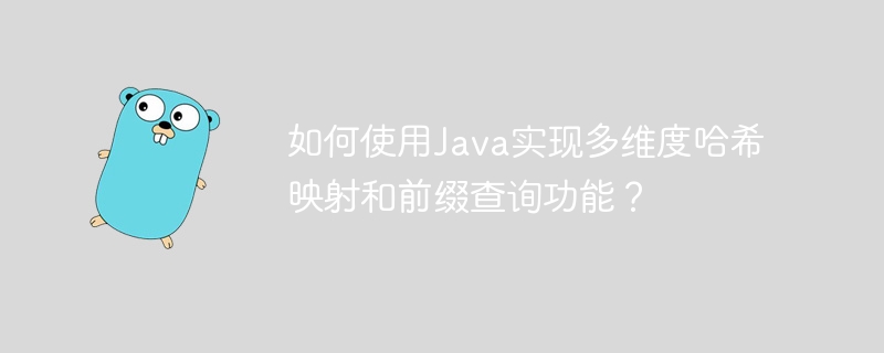 如何使用Java实现多维度哈希映射和前缀查询功能？
