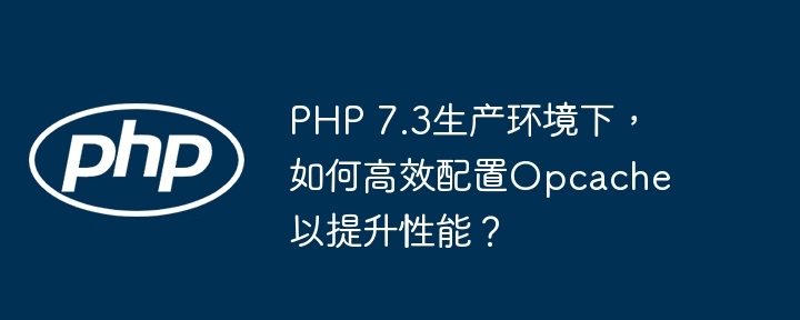 php 7.3生产环境下，如何高效配置opcache以提升性能？