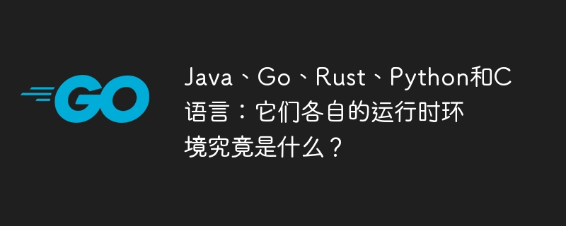 java、go、rust、python和c语言：它们各自的运行时环境究竟是什么？