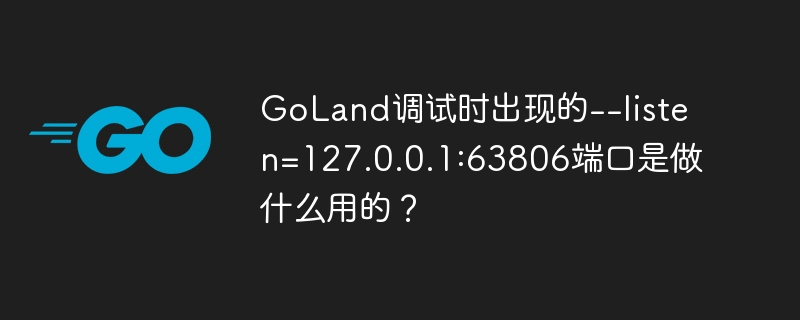 GoLand调试时出现的–listen=127.0.0.1:63806端口是做什么用的？