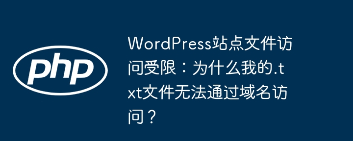 wordpress站点文件访问受限：为什么我的.txt文件无法通过域名访问？