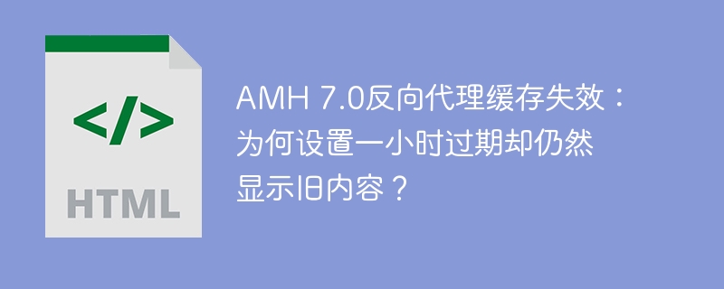 AMH 7.0反向代理缓存失效：为何设置一小时过期却仍然显示旧内容？