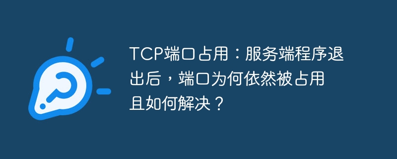 tcp端口占用：服务端程序退出后，端口为何依然被占用且如何解决？