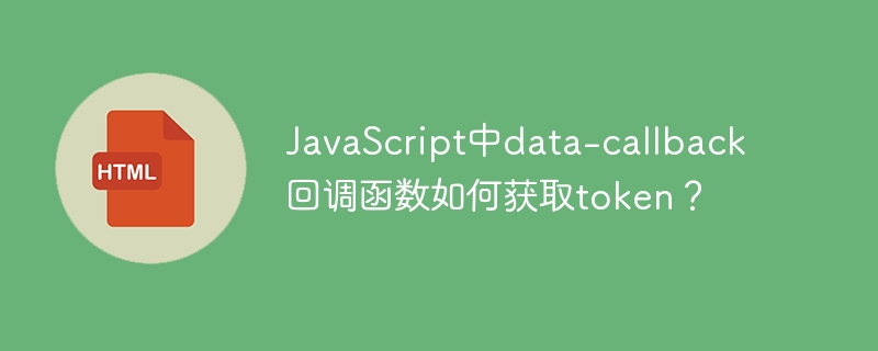 JavaScript中data-callback回调函数如何获取token？
