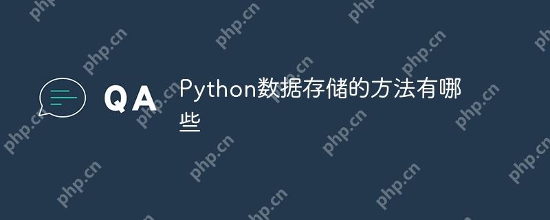 python数据存储的方法有哪些