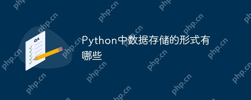 Python中数据存储的形式有哪些