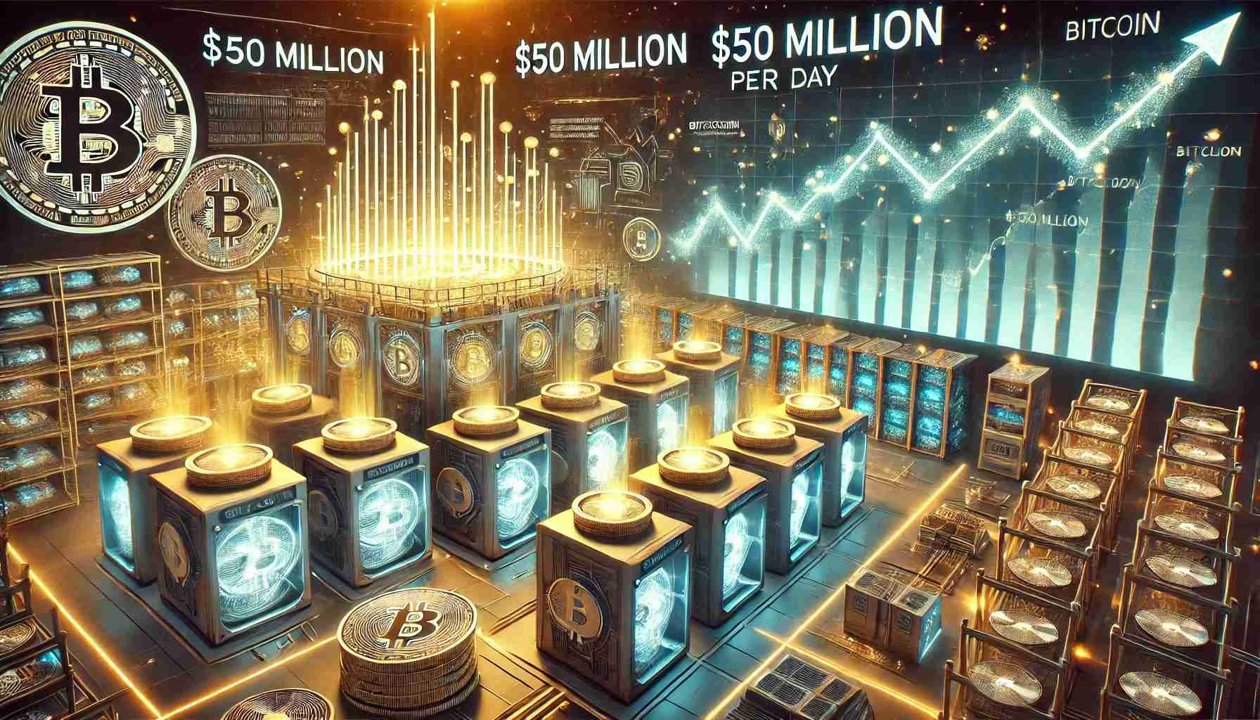 比特币（BTC）矿工收入每天超过5000万美元