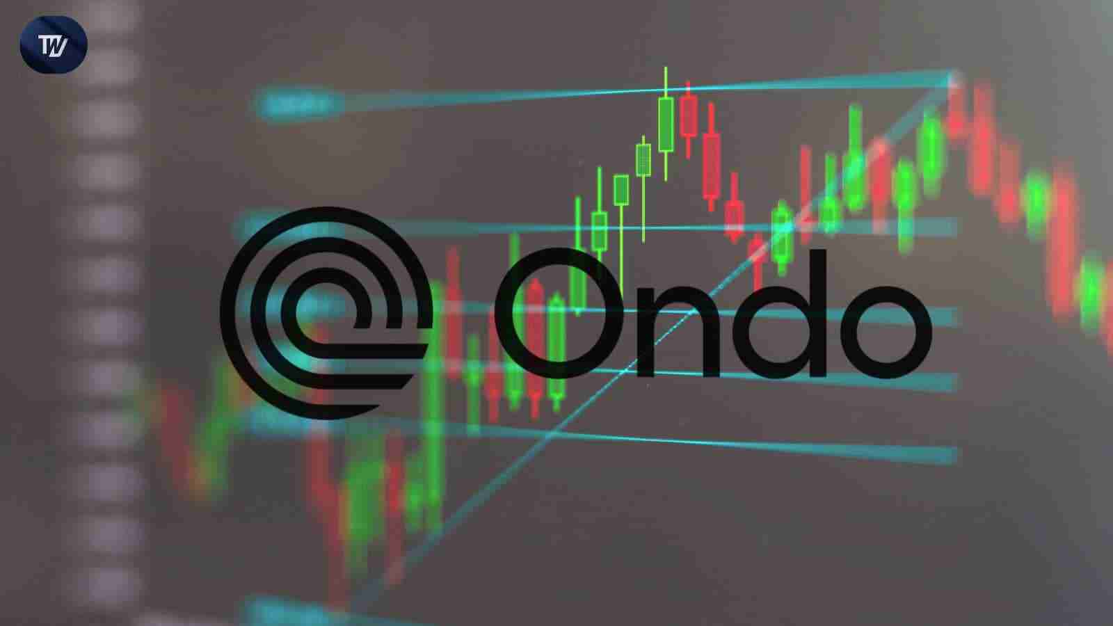 $ ondo代币显示出上升的趋势线，强大的积累区