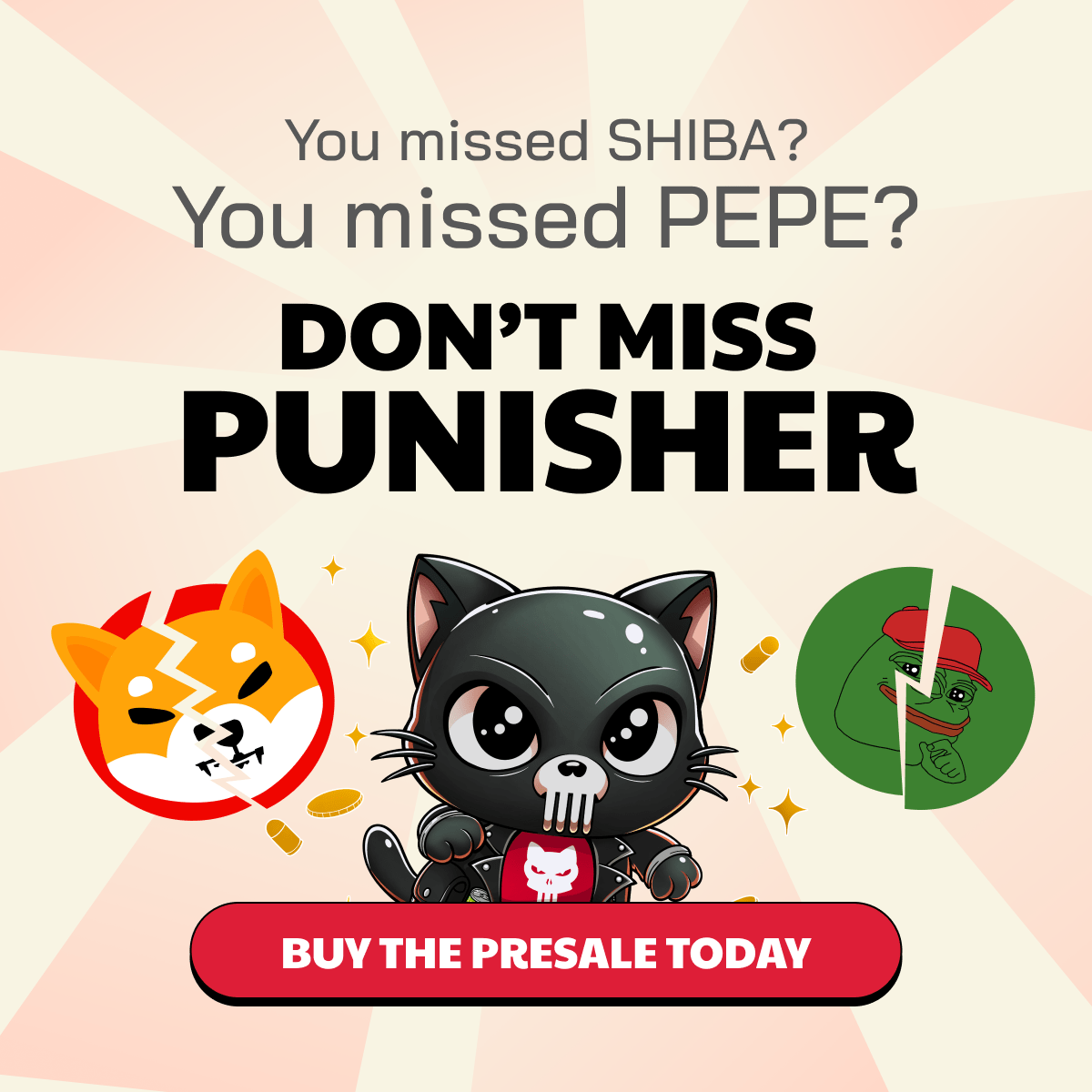 惩罚者硬币（$ pun）承诺将成为下一个1000x模因硬币