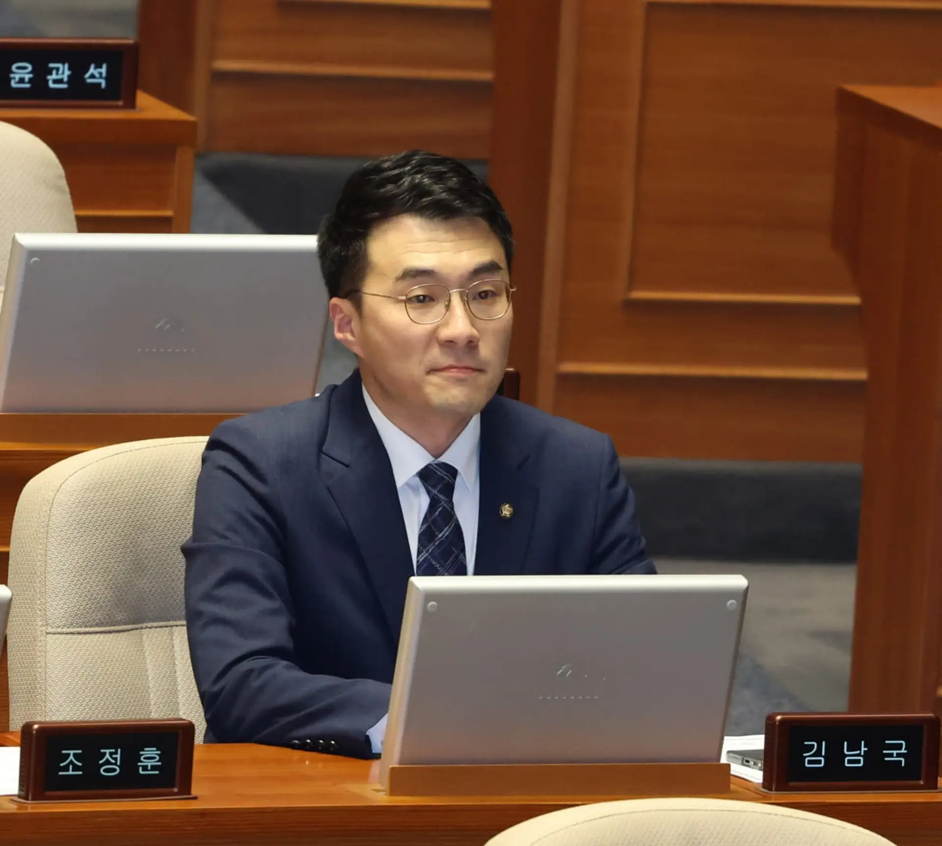 金·南·古克（Kim Nam-Guk）参加了国民议会的全体会议。照片= Hankyung，Kim Byung-neon