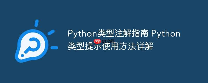 Python类型注解指南 Python类型提示使用方法详解