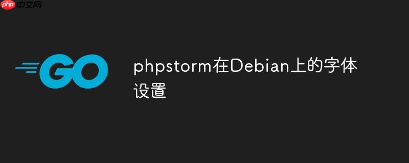 phpstorm在Debian上的字体设置