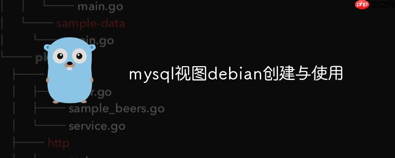 mysql视图debian创建与使用