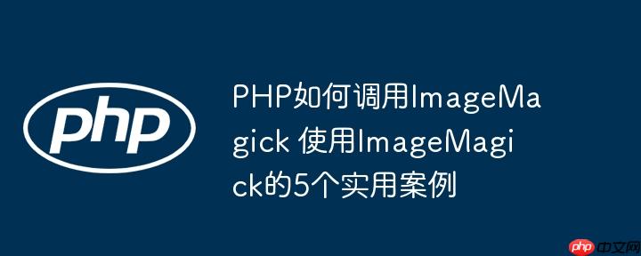 PHP如何调用ImageMagick 使用ImageMagick的5个实用案例