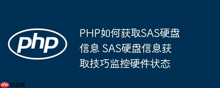 PHP如何获取SAS硬盘信息 SAS硬盘信息获取技巧监控硬件状态
