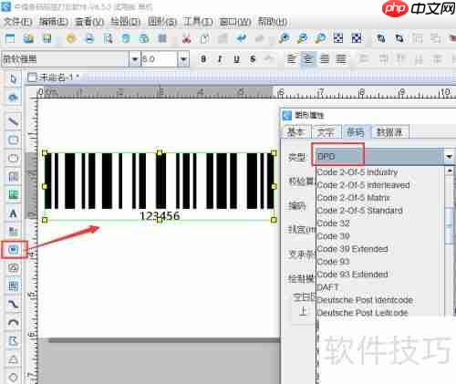 条码打印软件在DPD条码中的应用