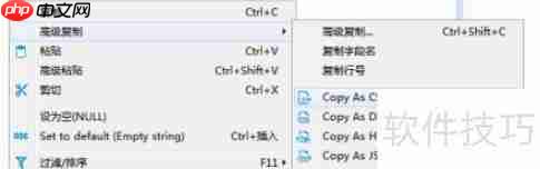 DBeaver数据库表记录复制为SQL格式的方法流程