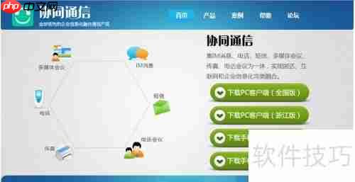 电脑上利用协同通信拨打电话的方法