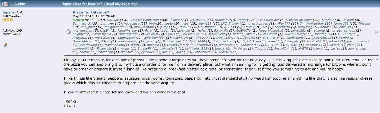 比特币披萨值10 亿？一文介绍史上最贵的披萨！