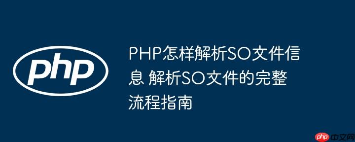 PHP怎样解析SO文件信息 解析SO文件的完整流程指南
