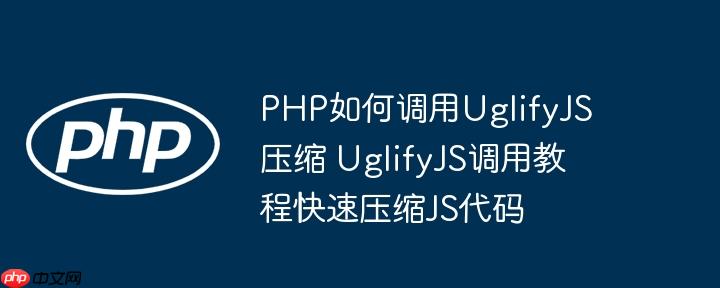 PHP如何调用UglifyJS压缩 UglifyJS调用教程快速压缩JS代码